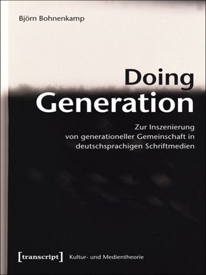 cover image of Doing Generation